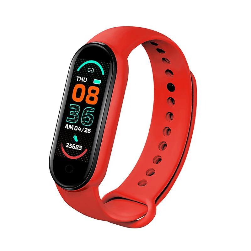 M6 Smartwatch – Fitness Band with Heart Rate & Blood Pressure Monitor