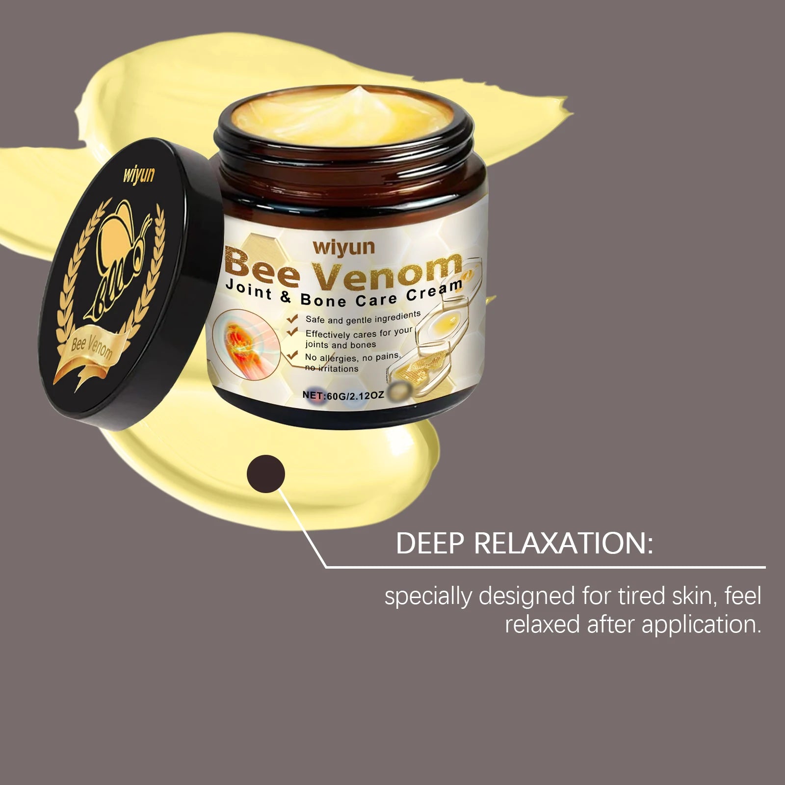 Bee Venom Cream – Soothing Joint & Muscle Massage Moisturizer