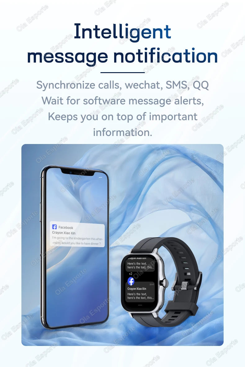 1.83'' Waterproof Smartwatch – Call, Sleep & Fitness Tracker