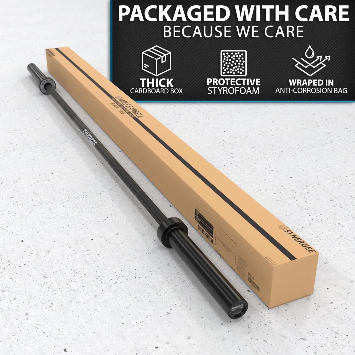 15kg & 20kg Ceramic-Coated Barbells – 1500lb Rated for Powerlifting