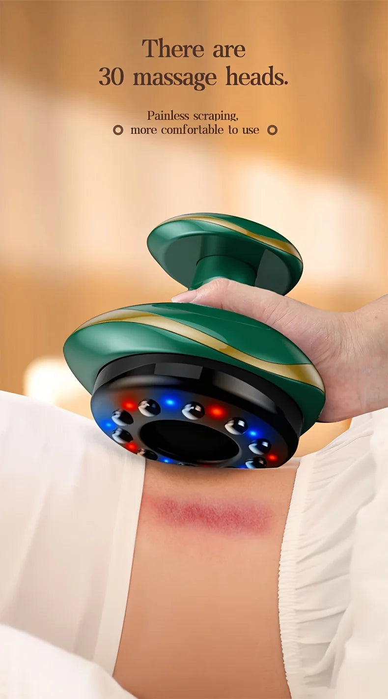 Electric Meridian Massage Brush – Cupping & Scraping Body Therapy Tool