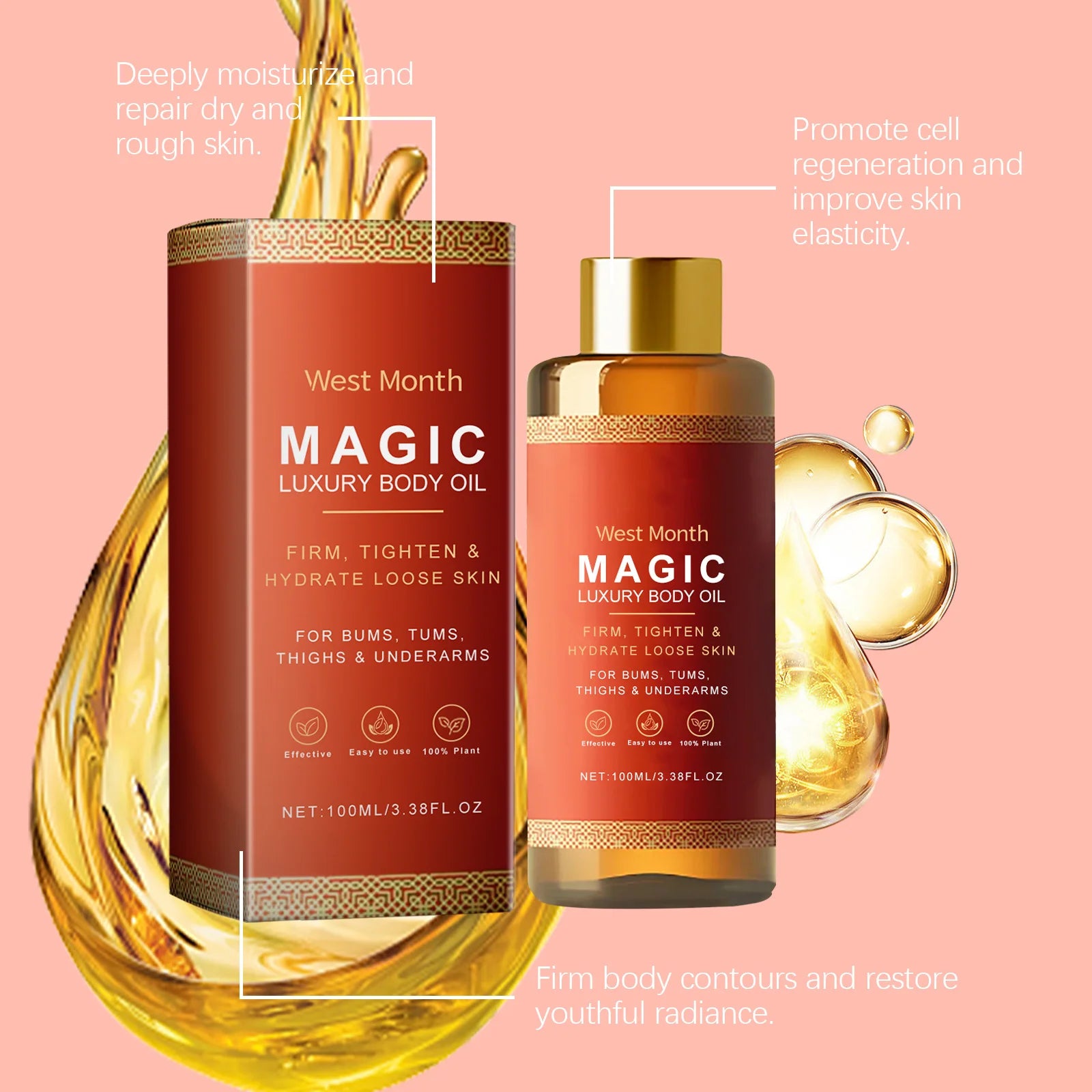 Magic Luxury Body Oil – Deep Moisturizing & Firming Treatment