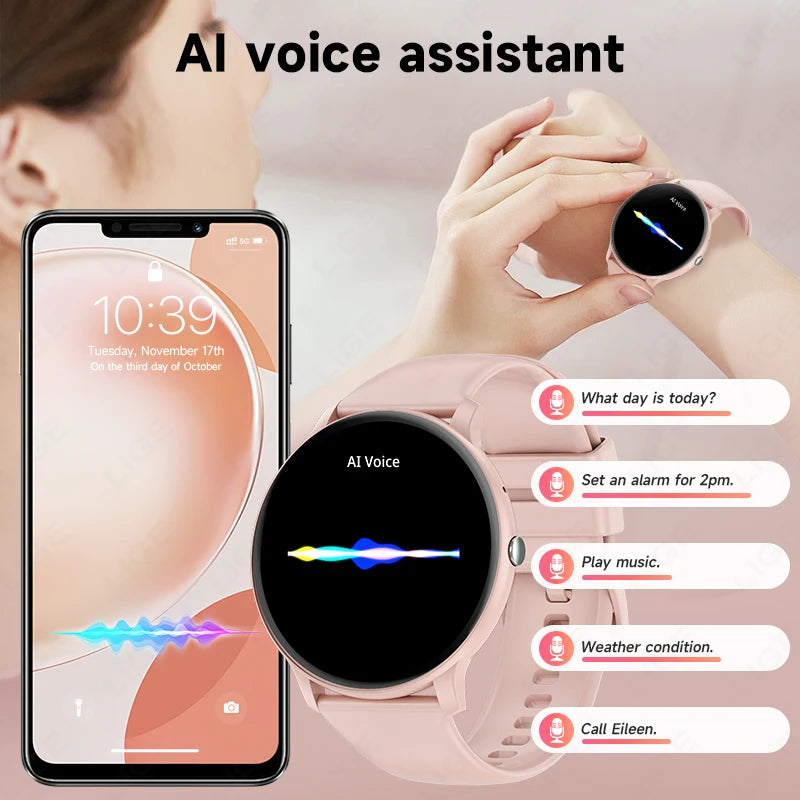 2025 Smartwatch for Women & Men – Bluetooth Call & Fitness Tracker