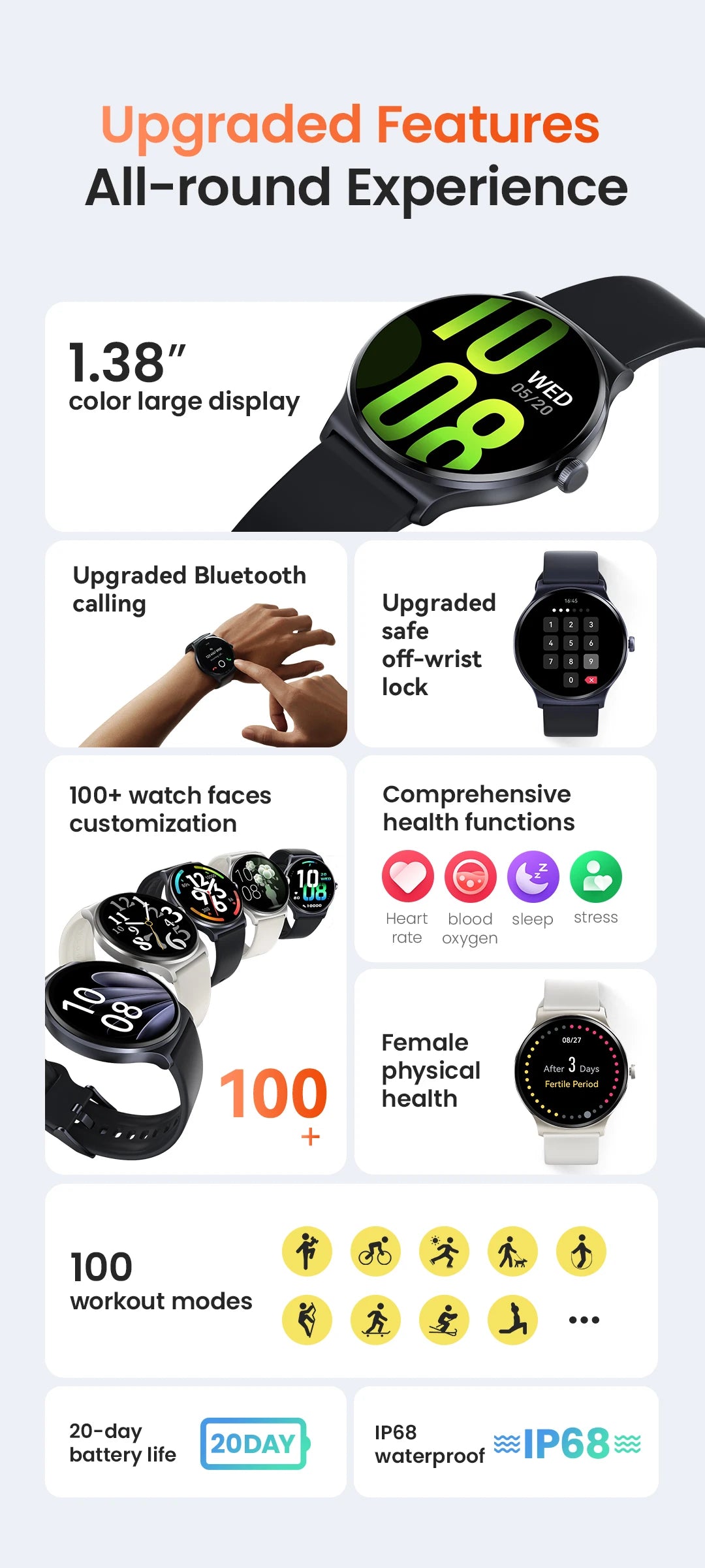 HAYLOU Solar Lite Smartwatch – Bluetooth Calling & Health Tracker