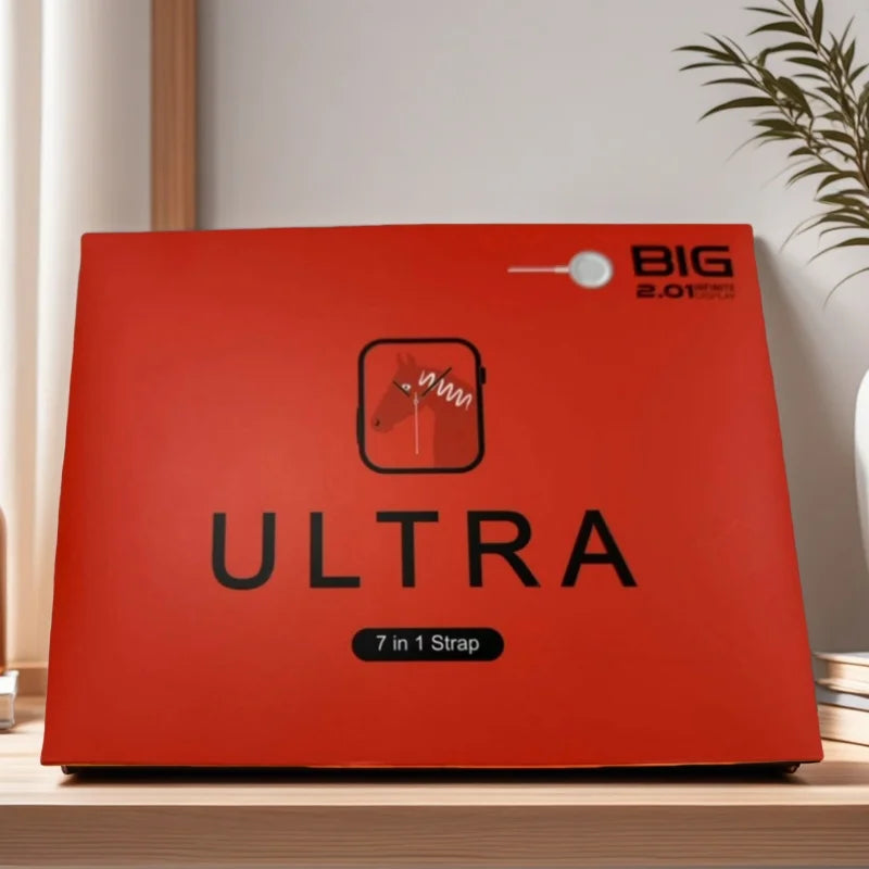 7 Watch Straps for New Watch 10 Ultra 3 – HD AMOLED Smartwatch