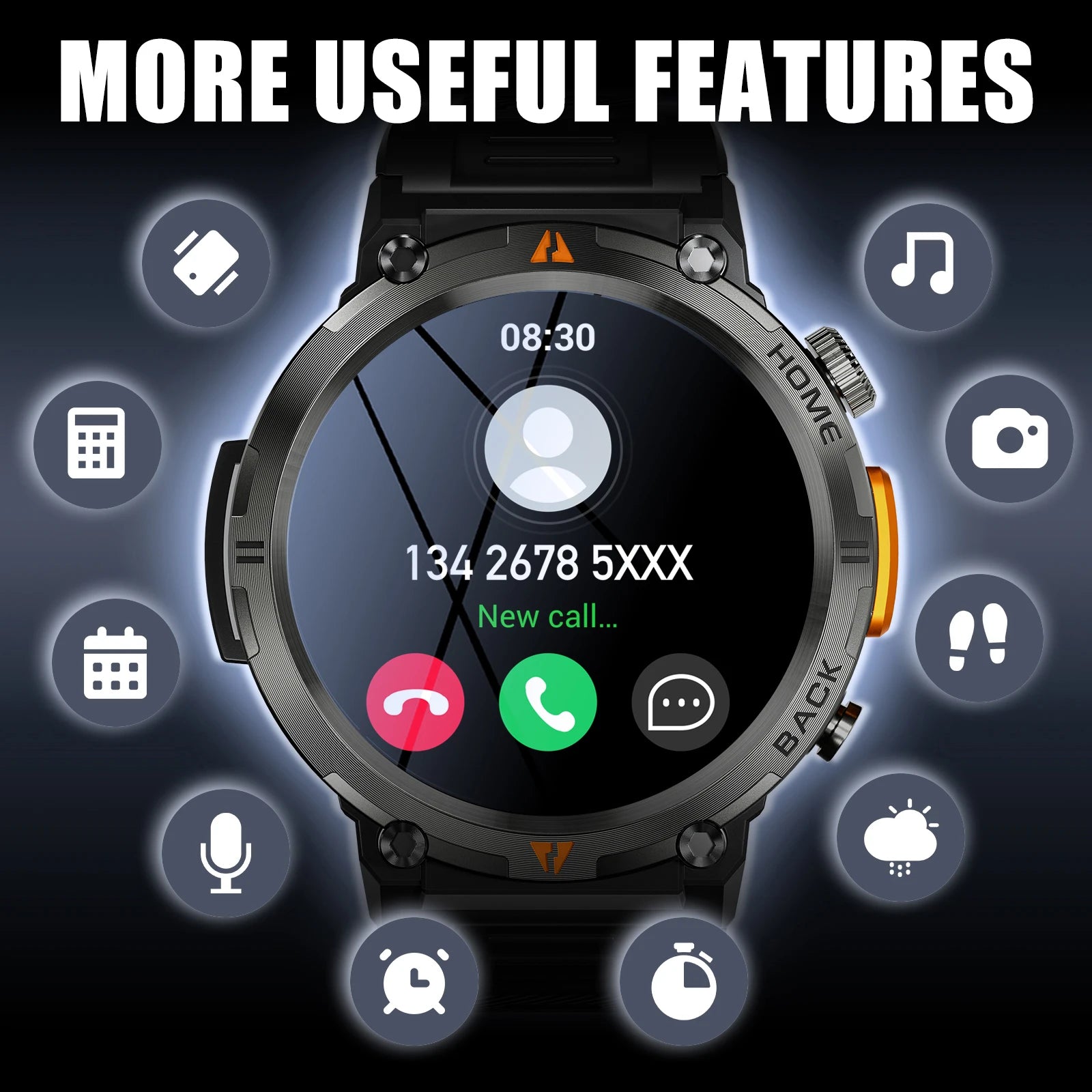 EIGIIS KE3 Smartwatch – Bluetooth Call & Health Monitor (2024 Model)