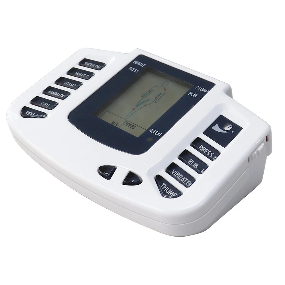 EMS TENS Muscle Stimulator – 16 Pads, 10-Level Pulse Therapy Machine