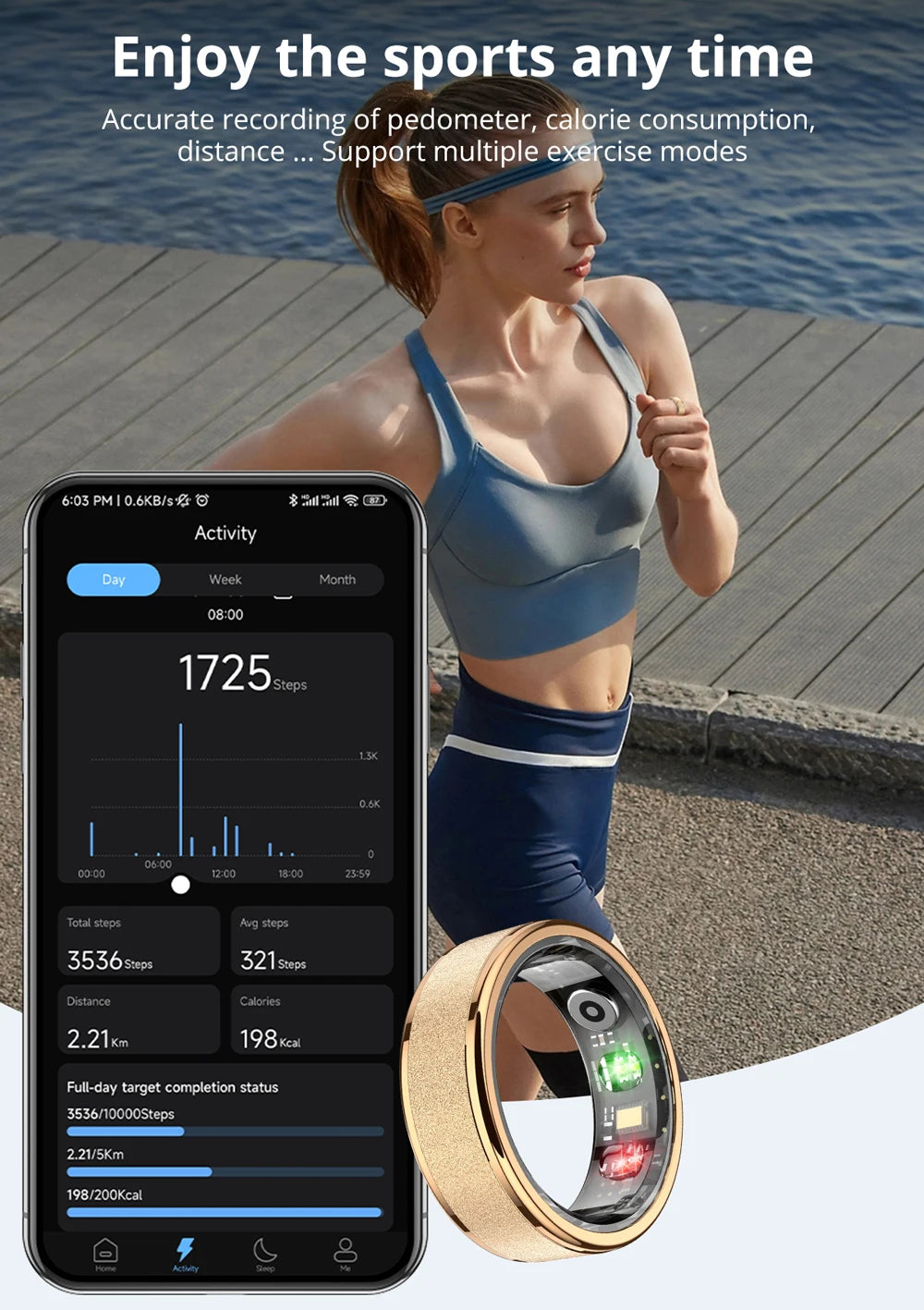 COLMI R10 Smart Ring – Health Tracker with Charging Case