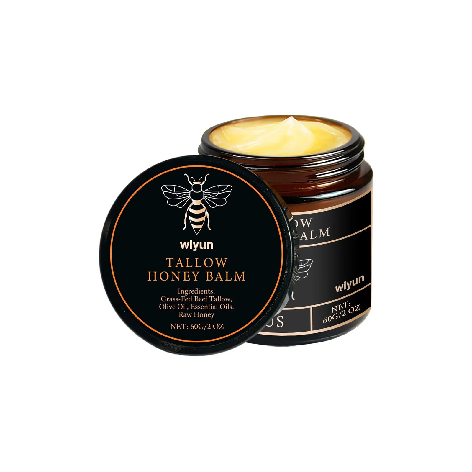 Beef Tallow Honey Moisturizer – Whipped Nourishing Face & Body Cream