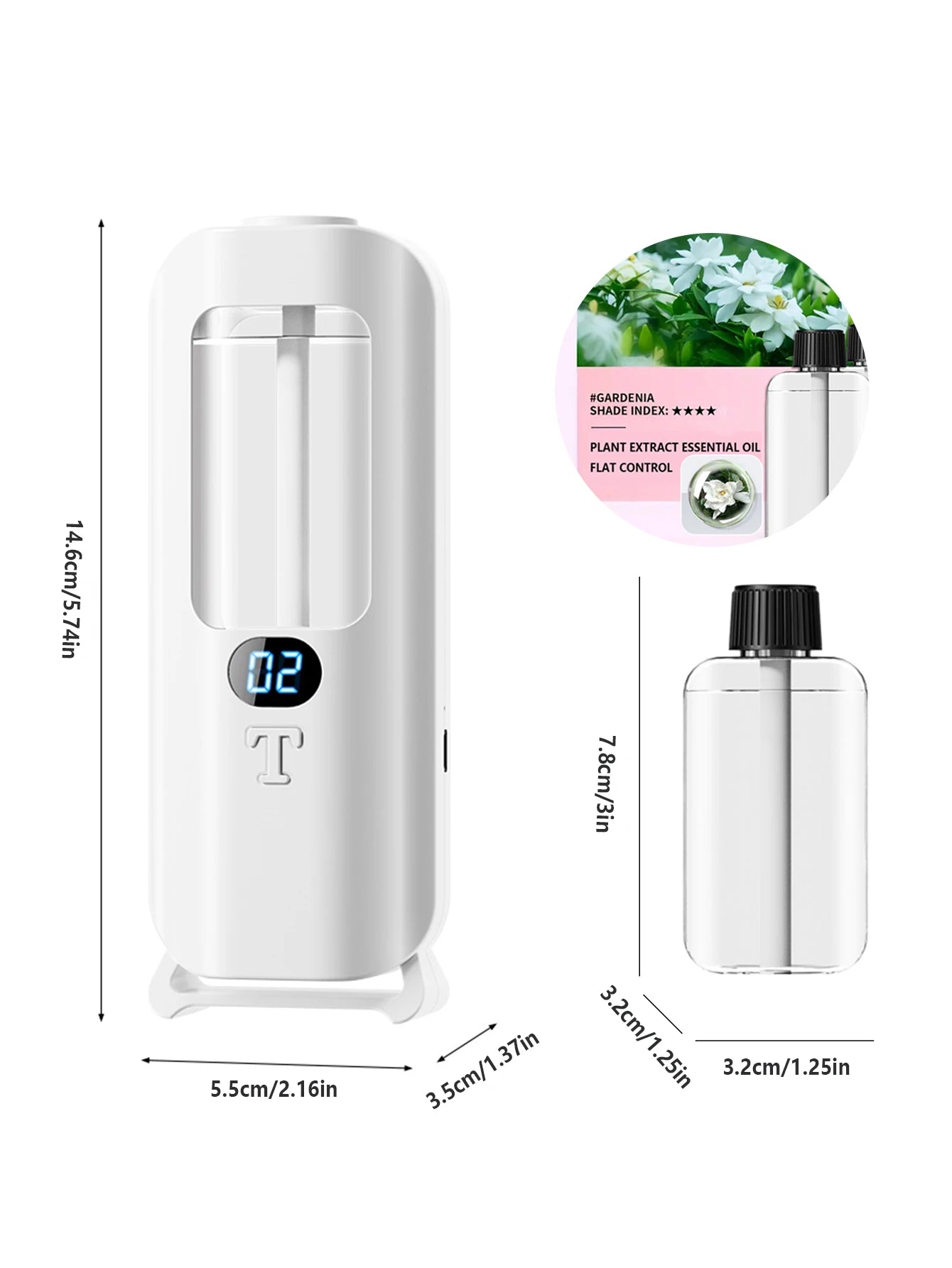 Automatic Aromatherapy Humidifier – Digital Display & LED Lights