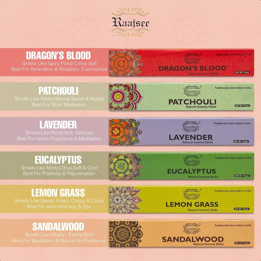 180g Organic Incense Sticks – Hand Rolled Aromatherapy Pack