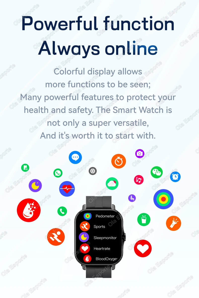1.83'' Waterproof Smartwatch – Call, Sleep & Fitness Tracker