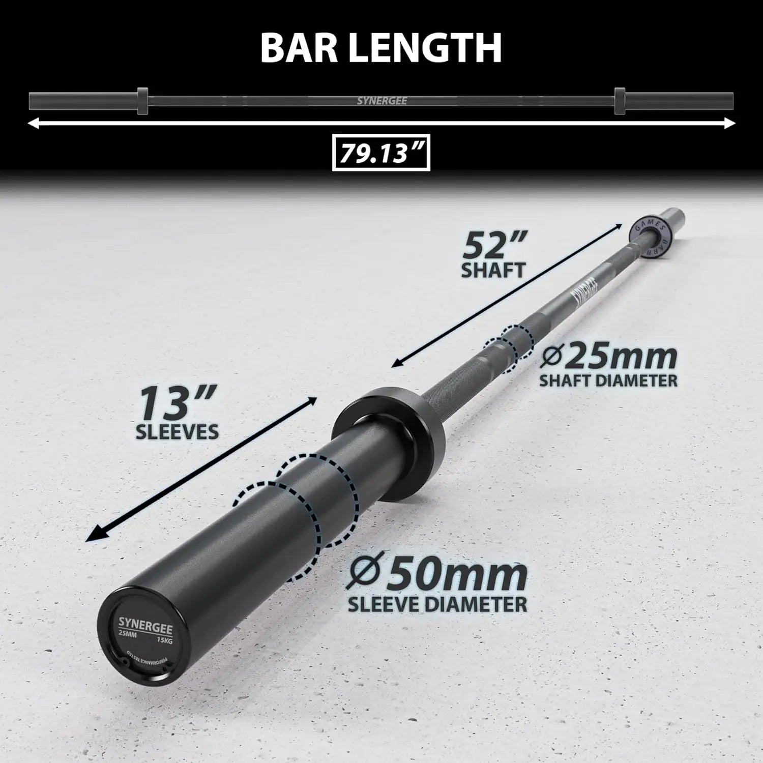 15kg & 20kg Ceramic-Coated Barbells – 1500lb Rated for Powerlifting