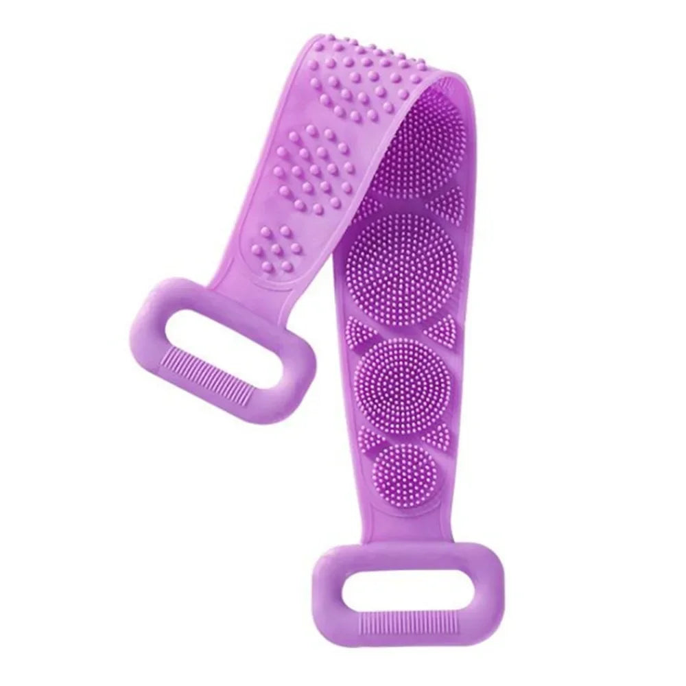 Silicone Body Scrubber – Exfoliating Back Massage Shower Brush
