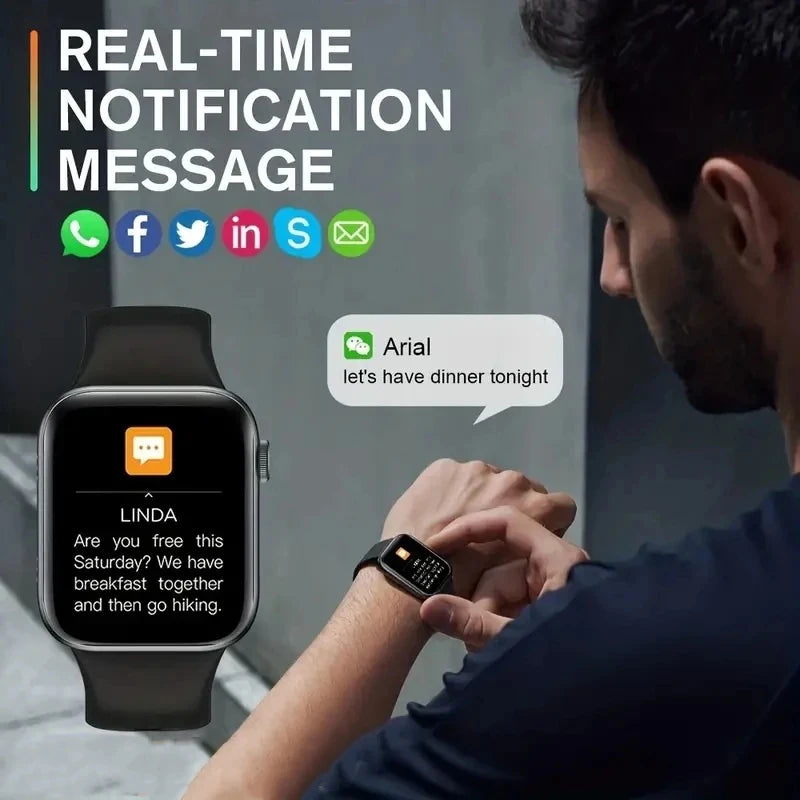 T168 Wireless Calling Smartwatch – Full Touch Fitness Tracker