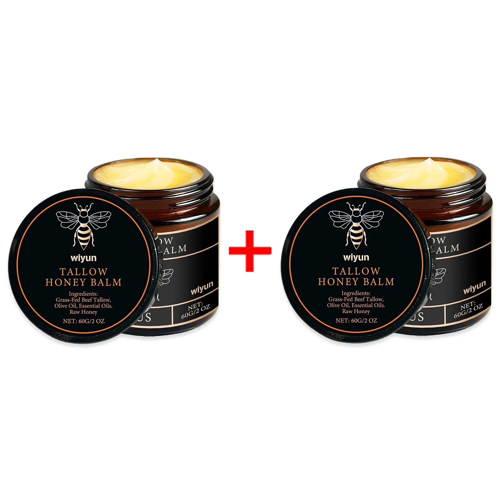 Beef Tallow Honey Moisturizer – Whipped Nourishing Face & Body Cream