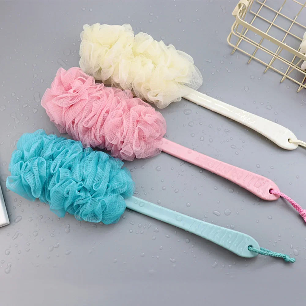 Long Handle Back Brush – Soft Mesh Body Scrubber for Shower