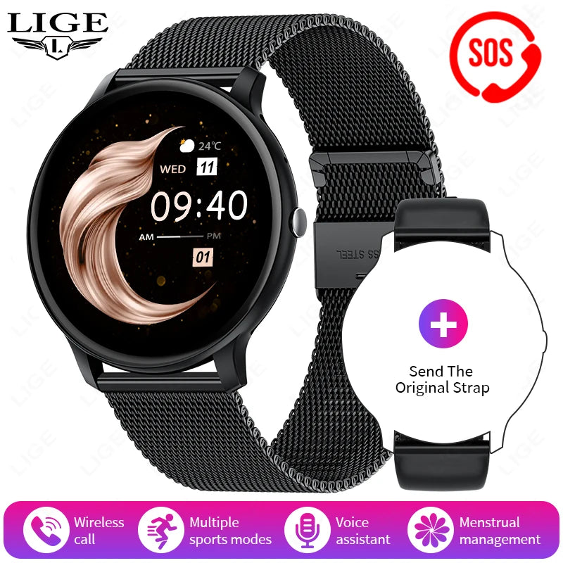 2025 Smartwatch for Women & Men – Bluetooth Call & Fitness Tracker