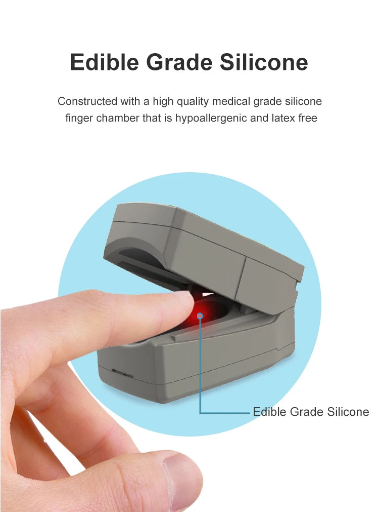 Pediatric Finger Pulse Oximeter – SpO2 & Heart Rate Monitor (OLED Display)