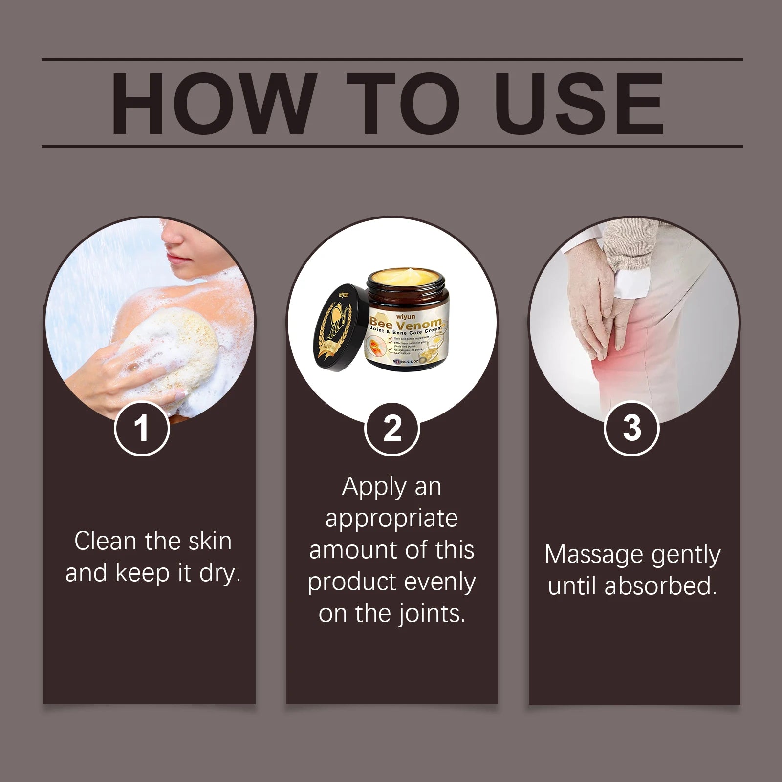 Bee Venom Cream – Soothing Joint & Muscle Massage Moisturizer