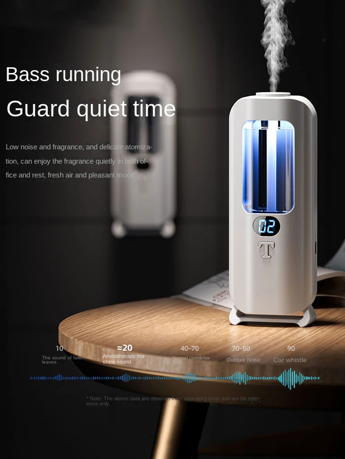 Automatic Aromatherapy Humidifier – Digital Display & LED Lights