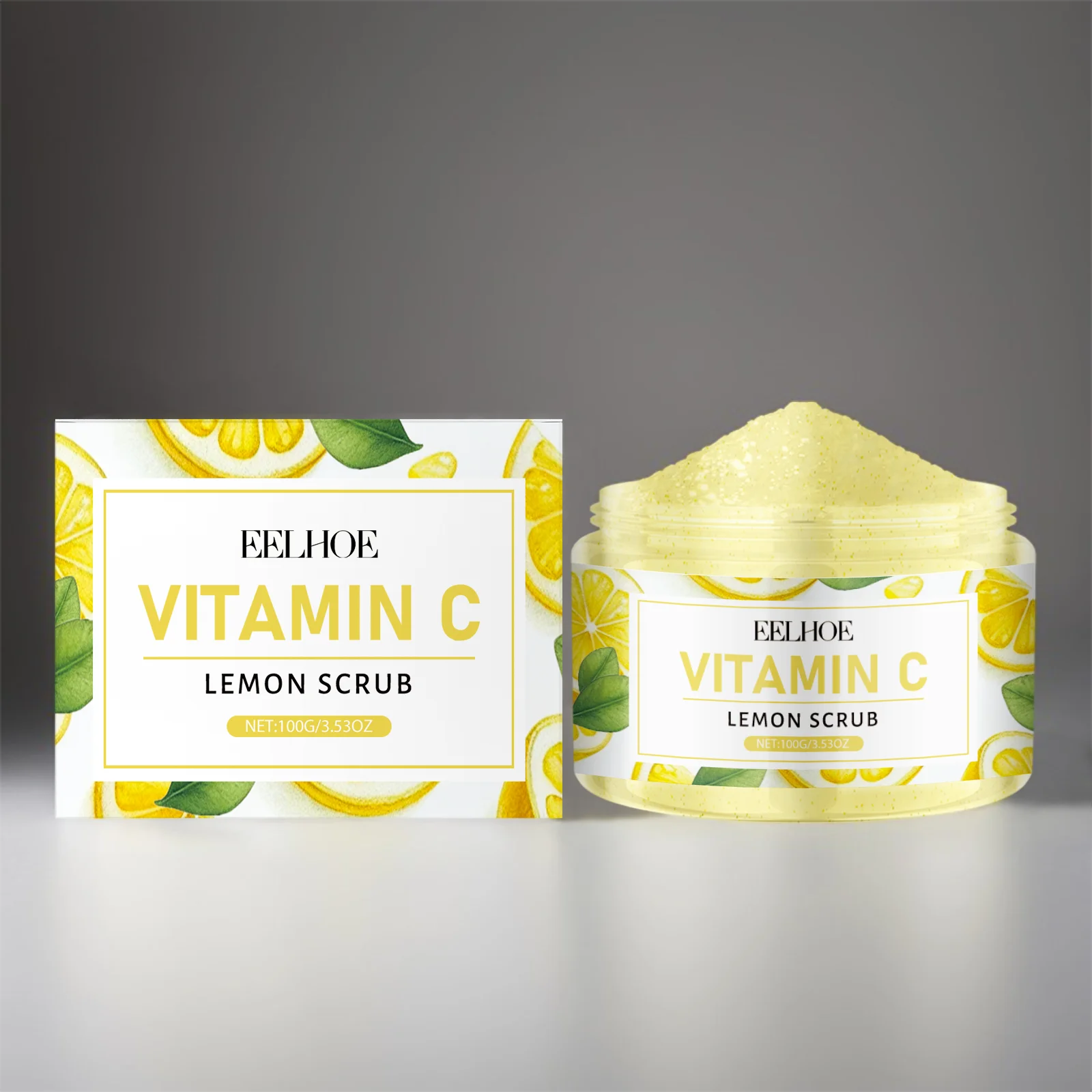 Lemon Exfoliating Sugar Scrub – Moisturizing Body Cleanser