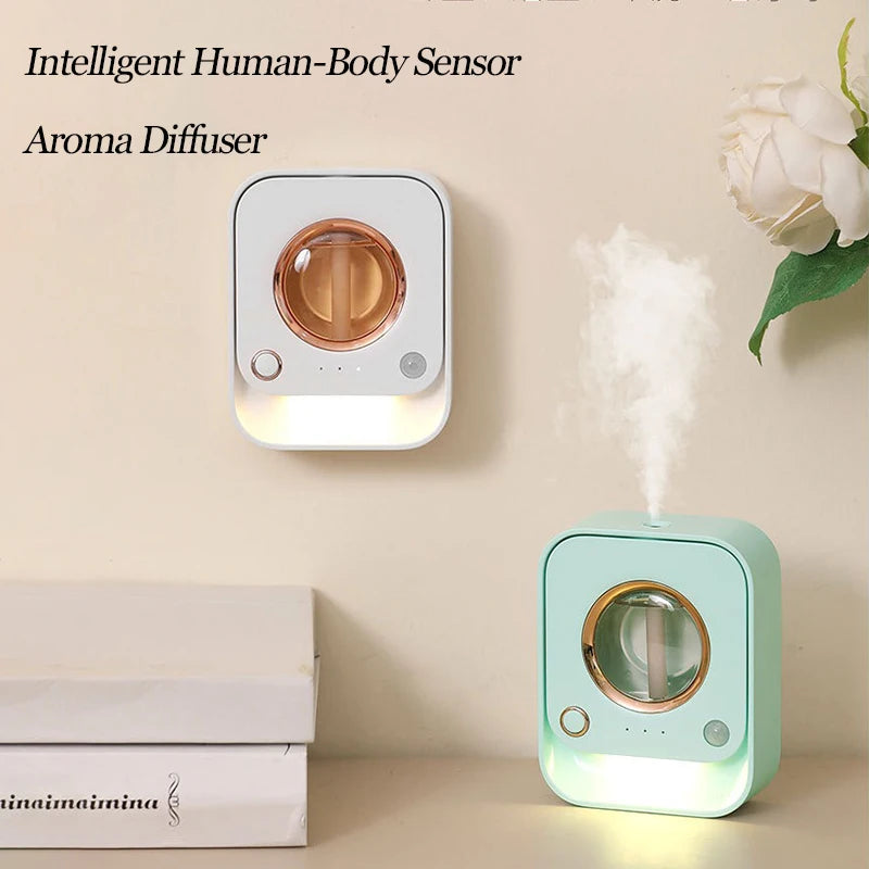 Automatic Aromatherapy Humidifier – Digital Display & LED Lights