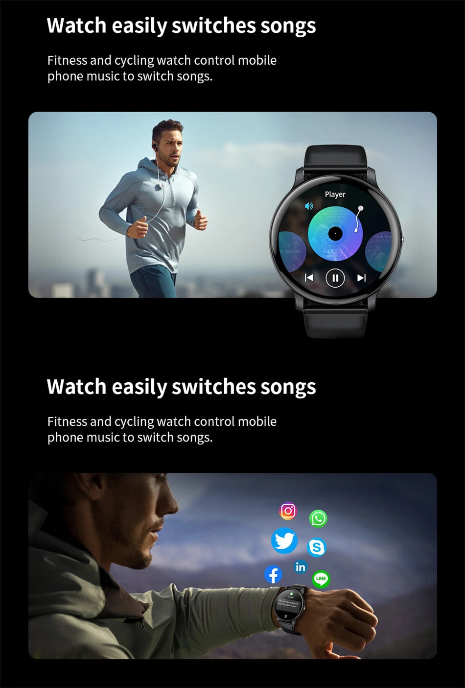 2025 Smartwatch for Women & Men – Bluetooth Call & Fitness Tracker