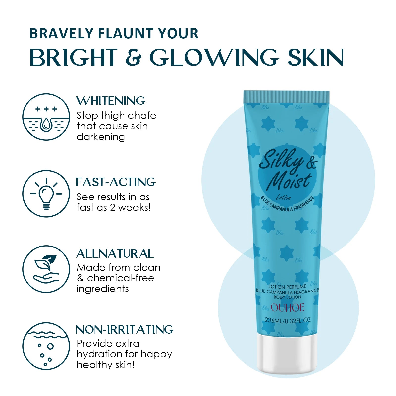 OUHOE Silky & Moist Body Lotion – Lightening & Whitening Care