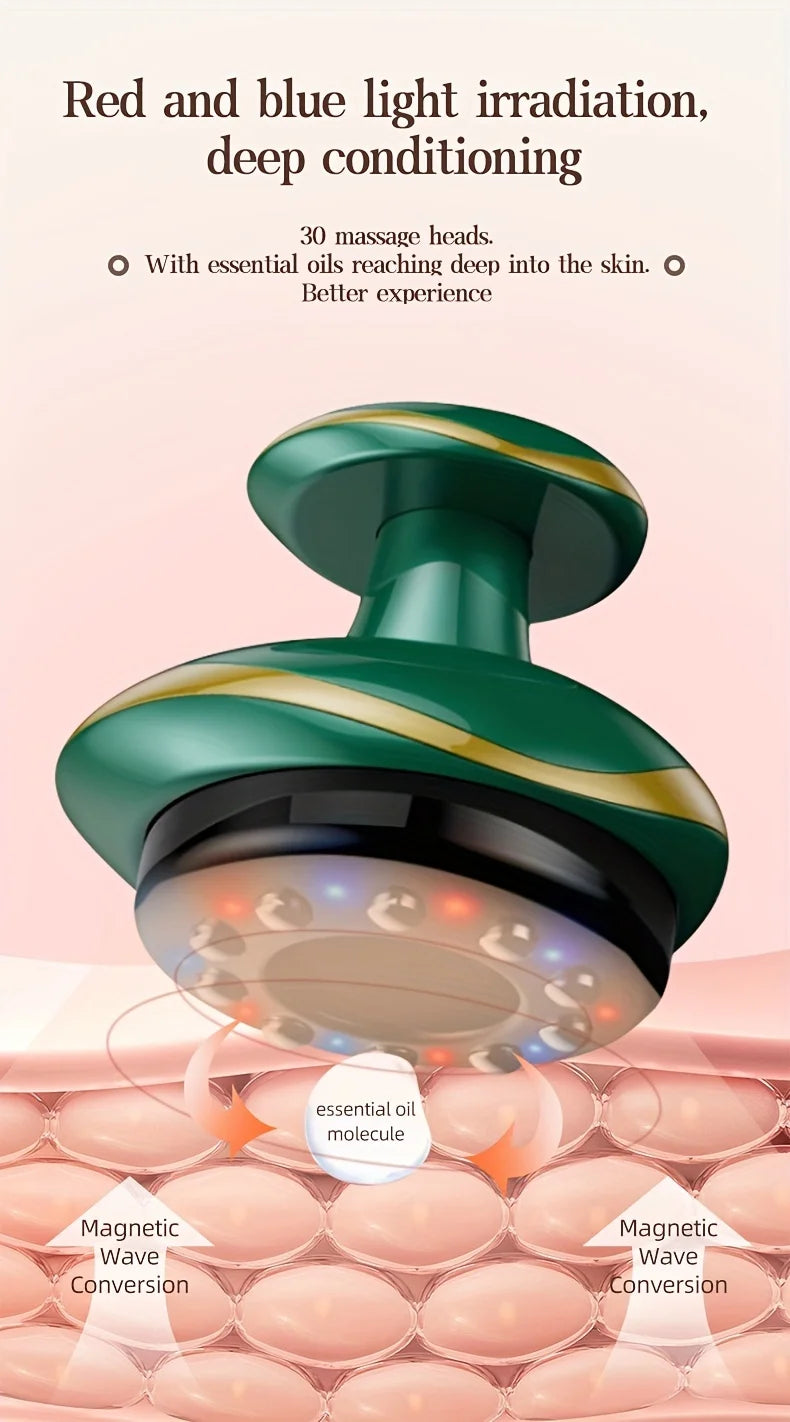 Electric Meridian Massage Brush – Cupping & Scraping Body Therapy Tool