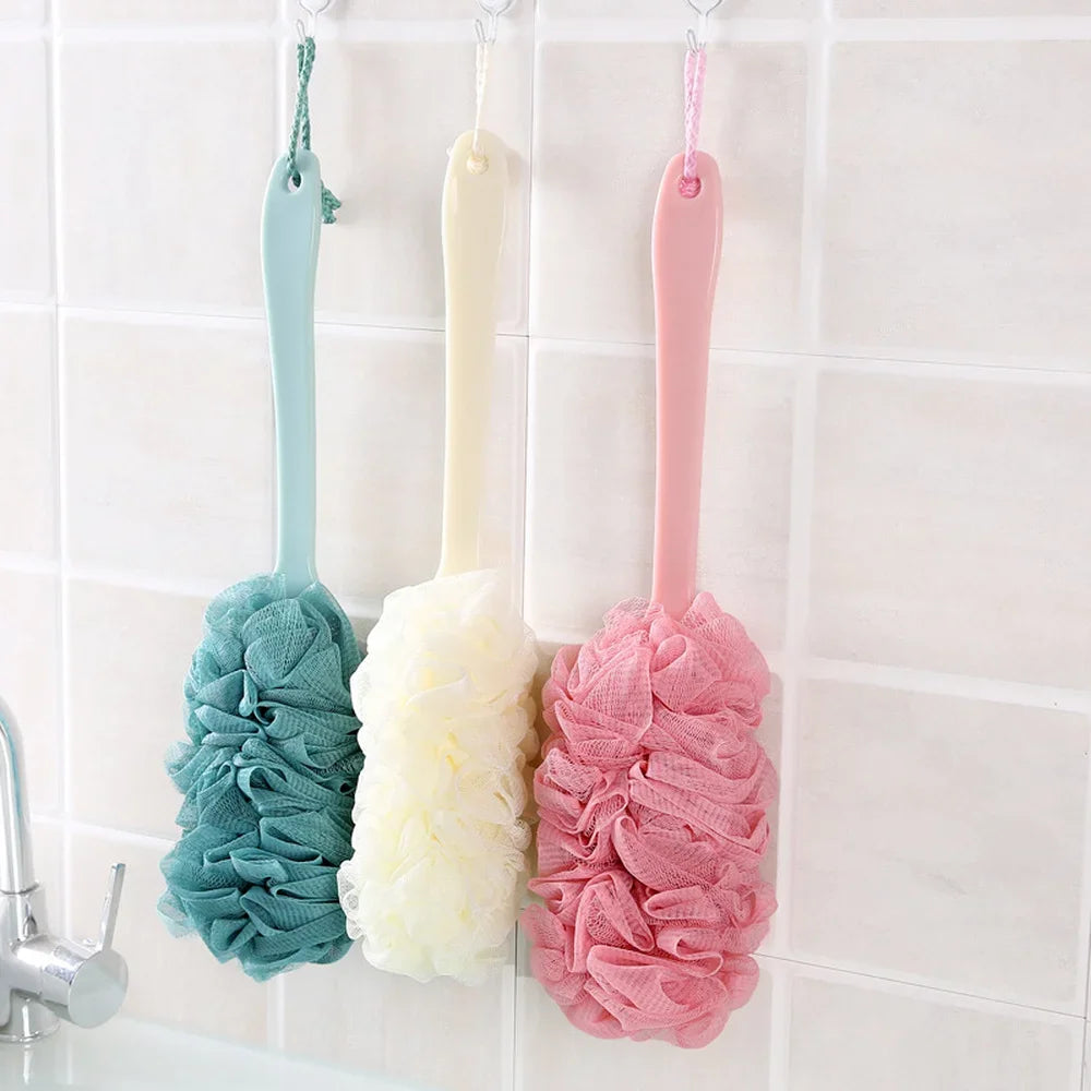 Long Handle Back Brush – Soft Mesh Body Scrubber for Shower