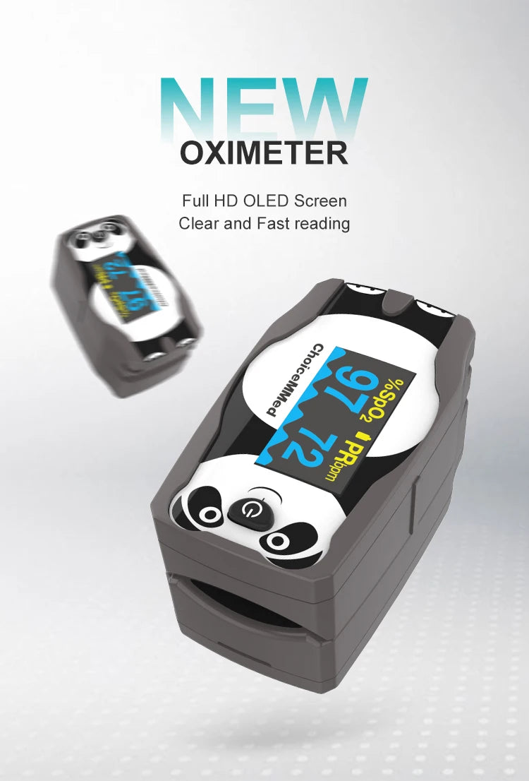 Pediatric Finger Pulse Oximeter – SpO2 & Heart Rate Monitor (OLED Display)