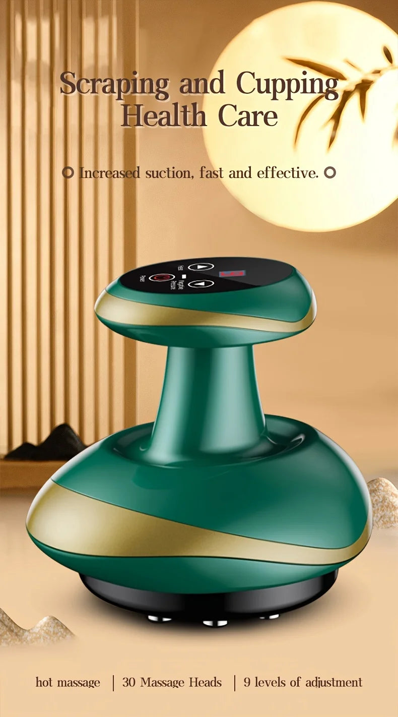 Electric Meridian Massage Brush – Cupping & Scraping Body Therapy Tool