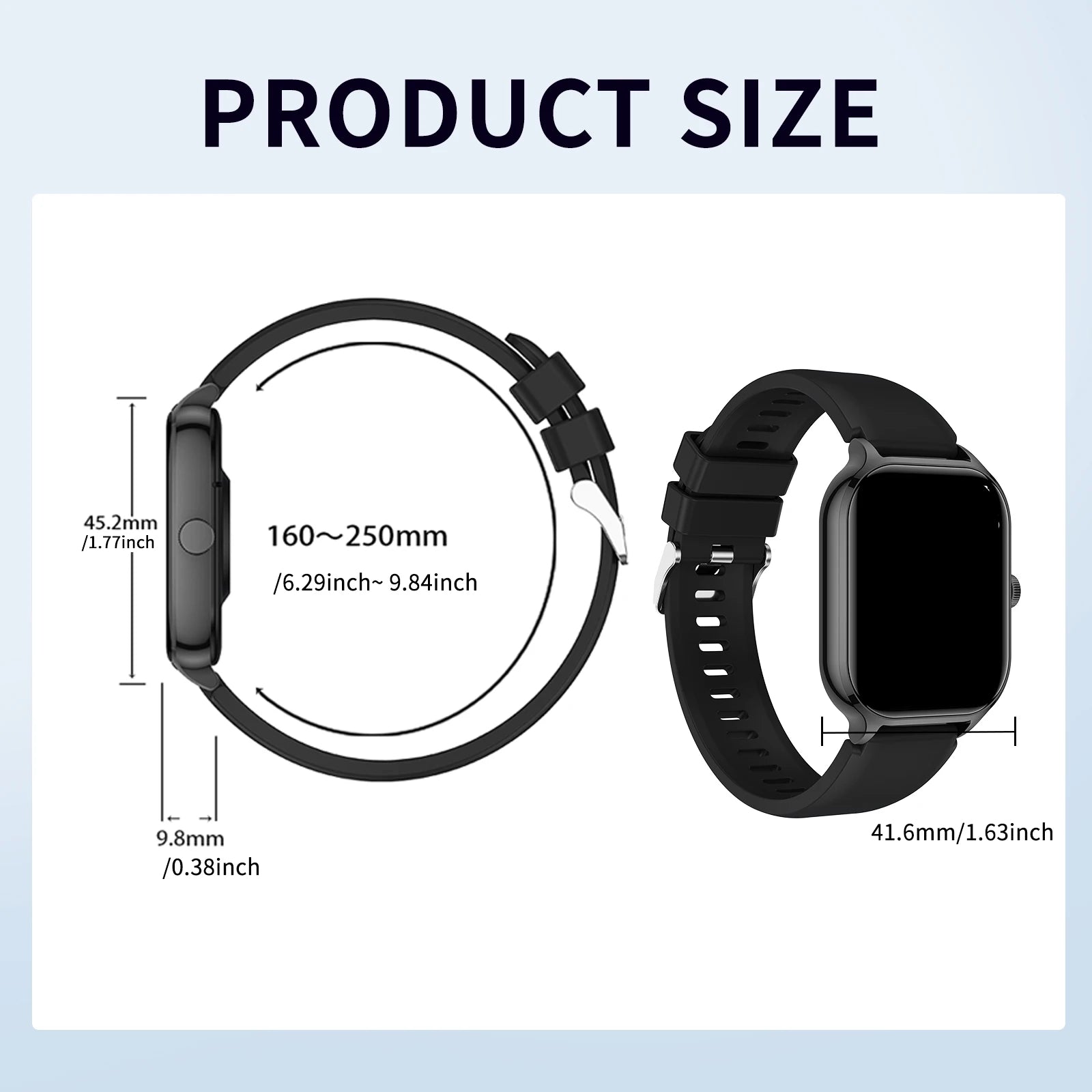 Smartwatch with Wireless Calling – Fitness & Notification Tracker