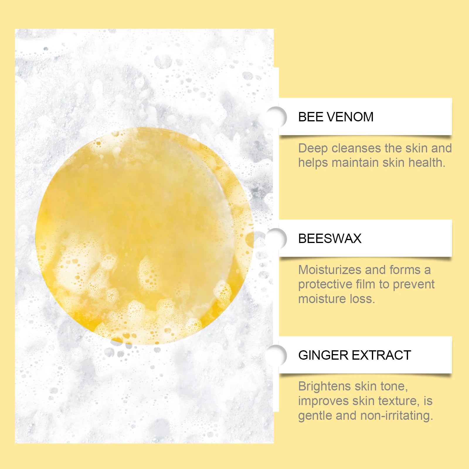 Bee Venom Handmade Honey Soap – Natural Skin Cleanser