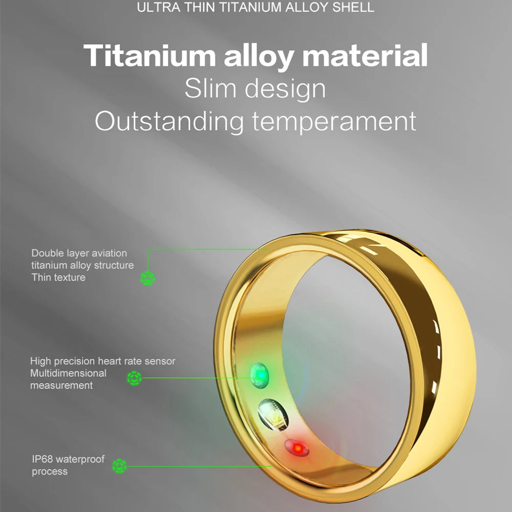 Smart Ring SR200 – Health Tracker for Heart Rate, SpO₂ & Temperature