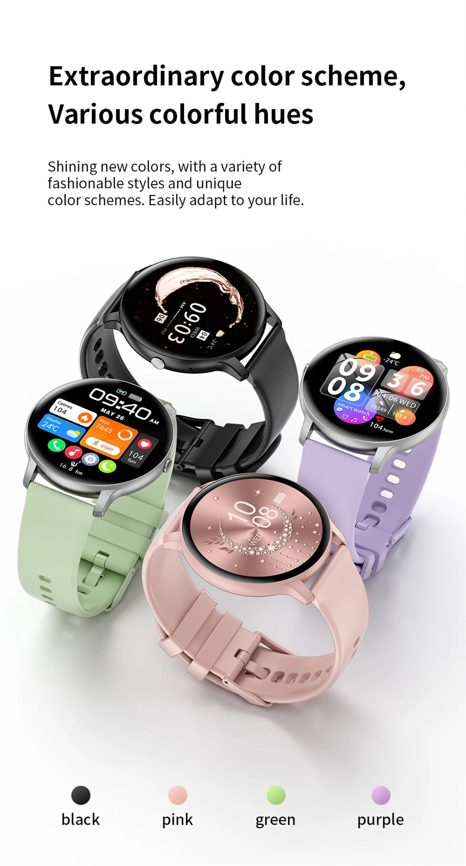 2025 Smartwatch for Women & Men – Bluetooth Call & Fitness Tracker