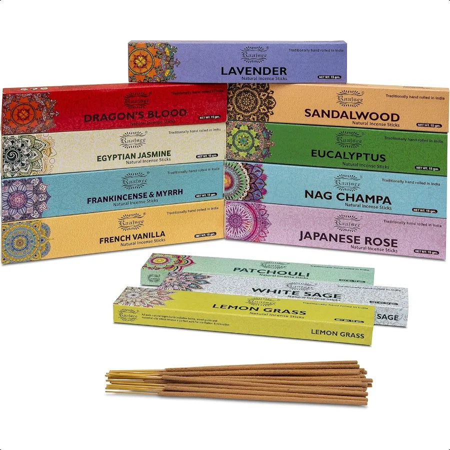 180g Organic Incense Sticks – Hand Rolled Aromatherapy Pack