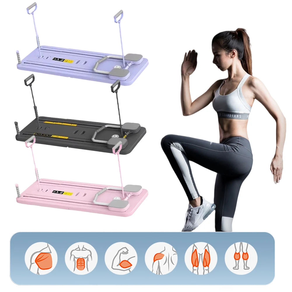 Multifunctional Foldable Abdominal Workout Board with Timer