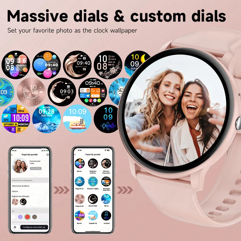 2025 Smartwatch for Women & Men – Bluetooth Call & Fitness Tracker