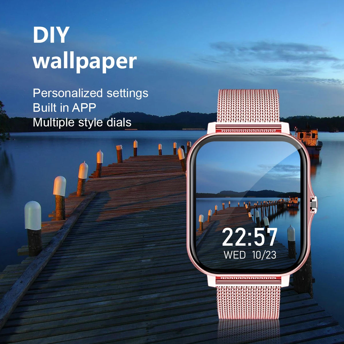 Smartwatch with Wireless Calling – Fitness & Notification Tracker