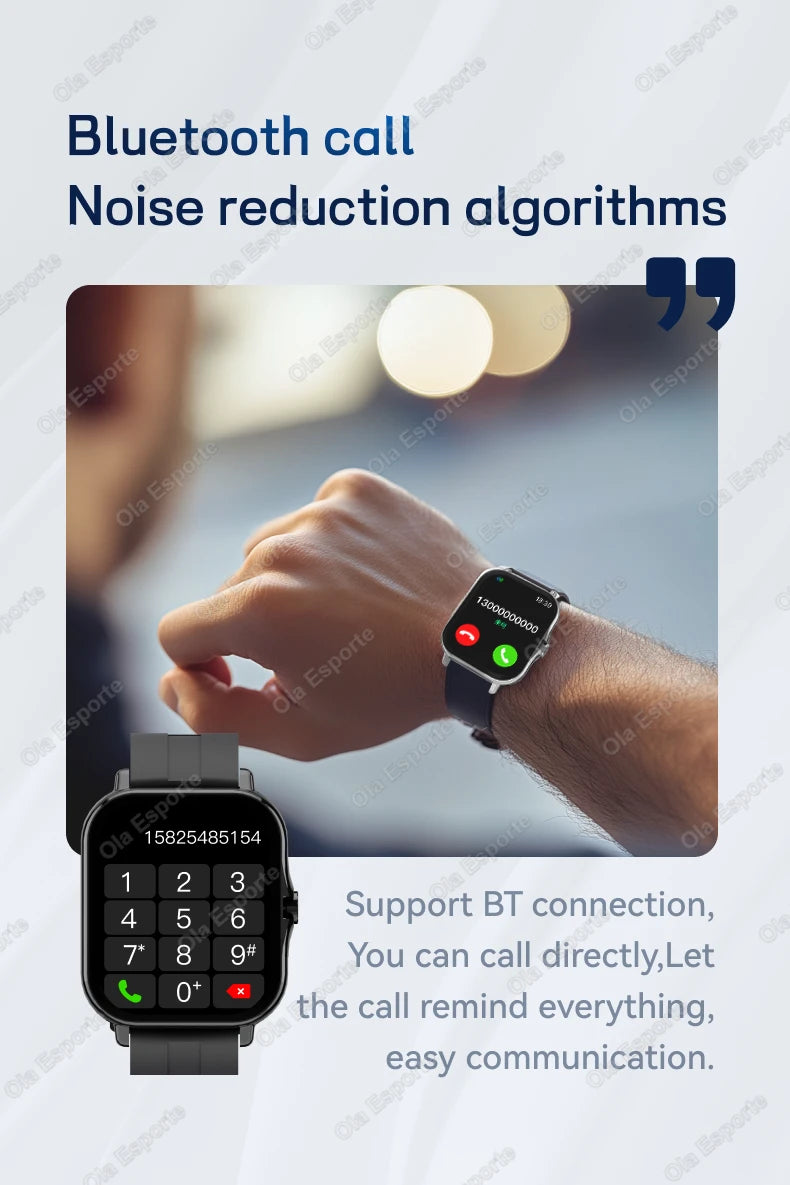 1.83'' Waterproof Smartwatch – Call, Sleep & Fitness Tracker