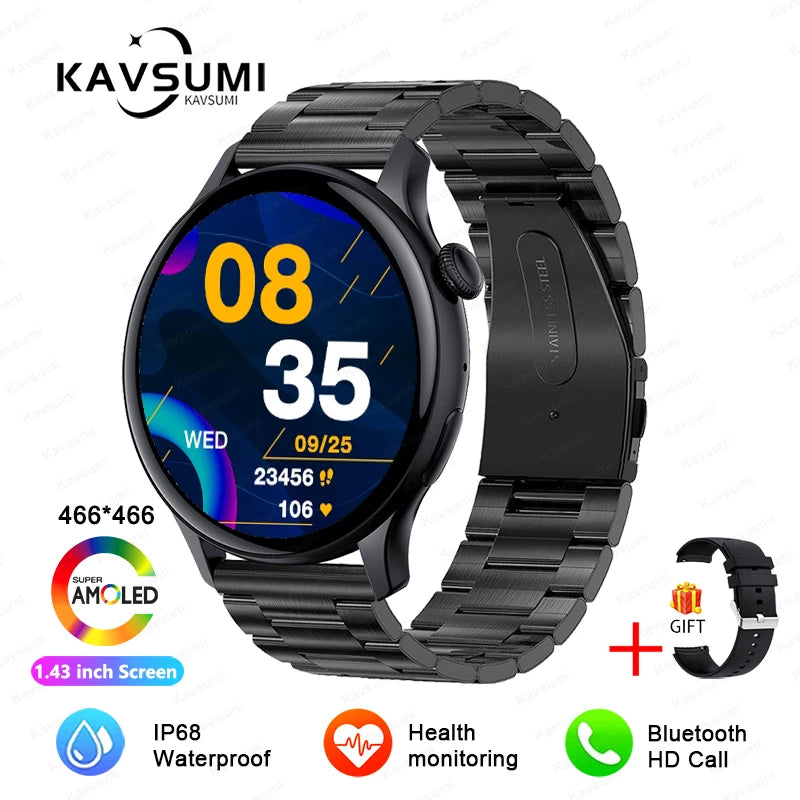 2024 NFC Smartwatch for Women – 466x466 GPS Fitness Tracker