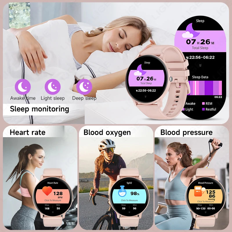 2025 Smartwatch for Women & Men – Bluetooth Call & Fitness Tracker