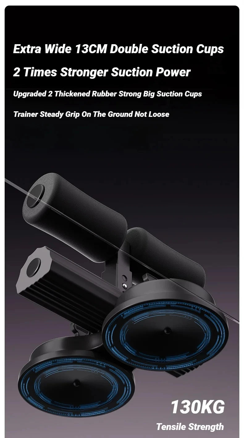 Adjustable Sit-Up Bar with Suction Cups – Ankle Support for Home Workouts