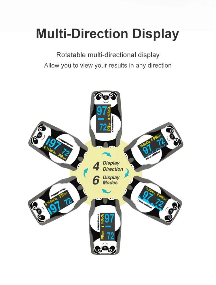 Pediatric Finger Pulse Oximeter – SpO2 & Heart Rate Monitor (OLED Display)