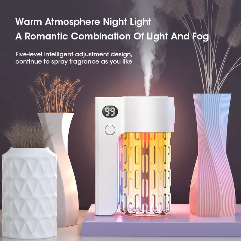 Rechargeable Wall-Mounted Aromatherapy Diffuser – 5-Mode Air Purifier