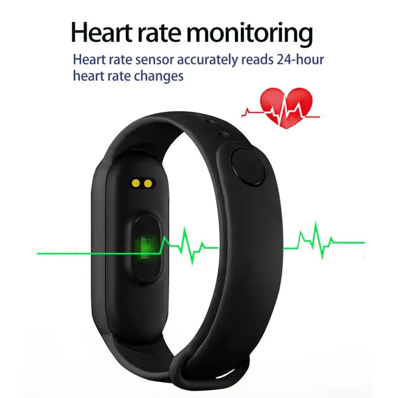 M6 Smartwatch – Fitness Band with Heart Rate & Blood Pressure Monitor