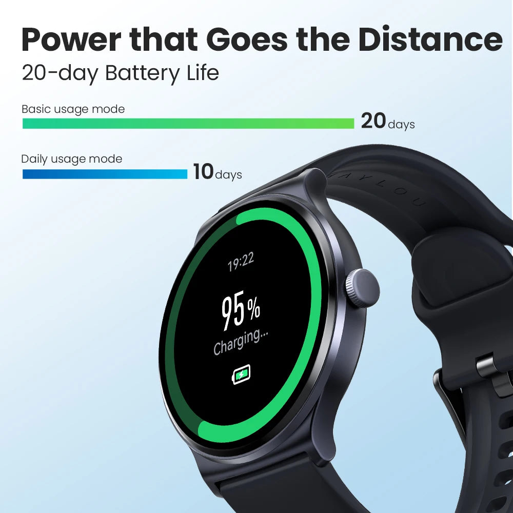 HAYLOU Solar Lite Smartwatch – Bluetooth Calling & Health Tracker