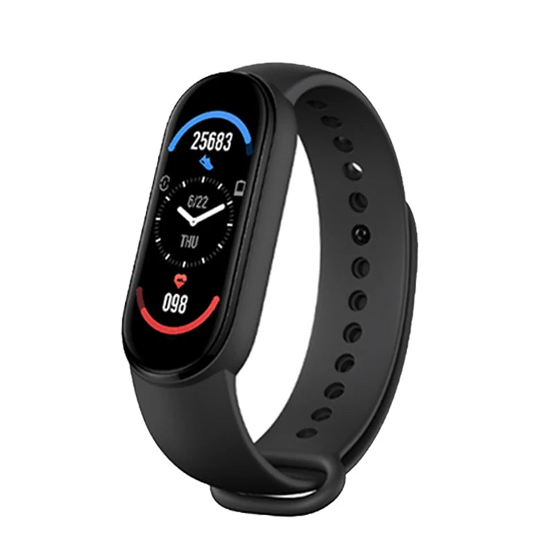 M6 Smartwatch – Fitness Band with Heart Rate & Blood Pressure Monitor